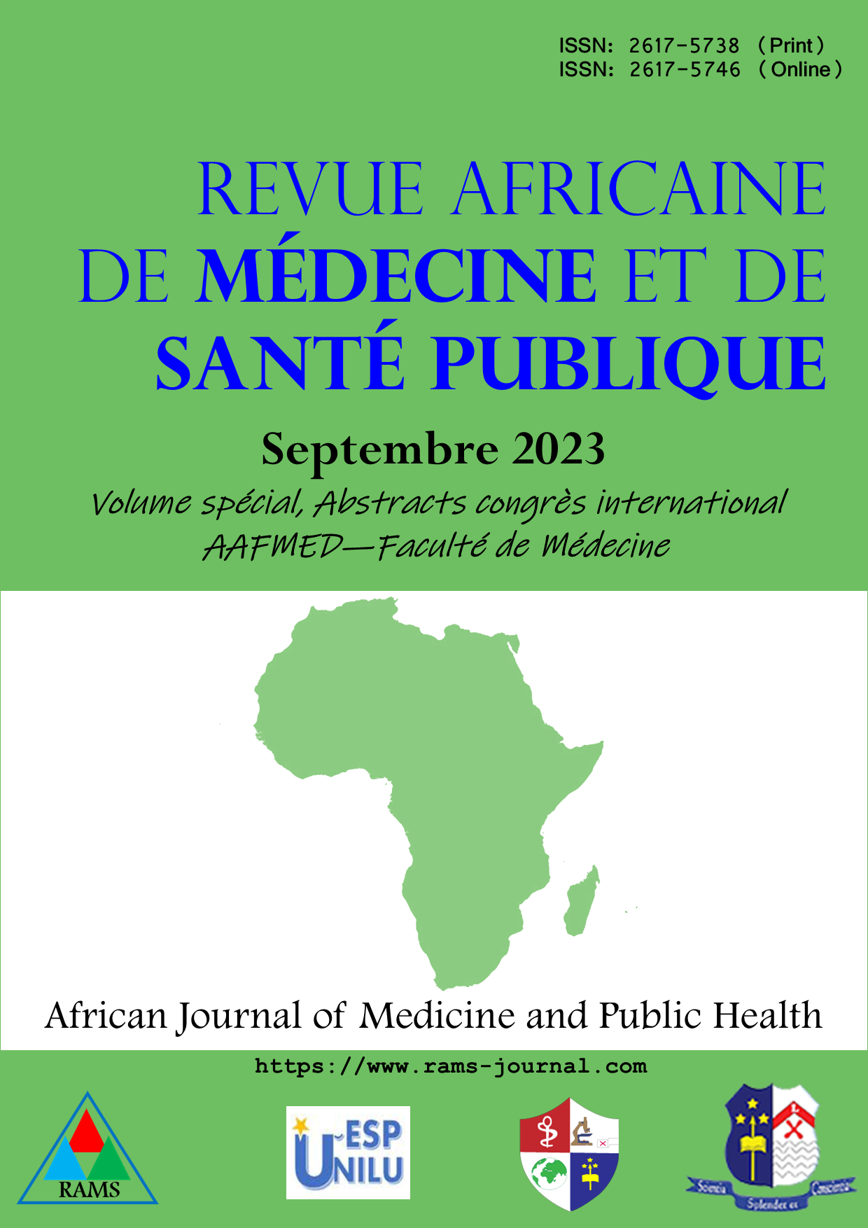 					Afficher 2023: Volume spécial, Abstracts congrès international AAFMED - Faculté de Médecine
				
